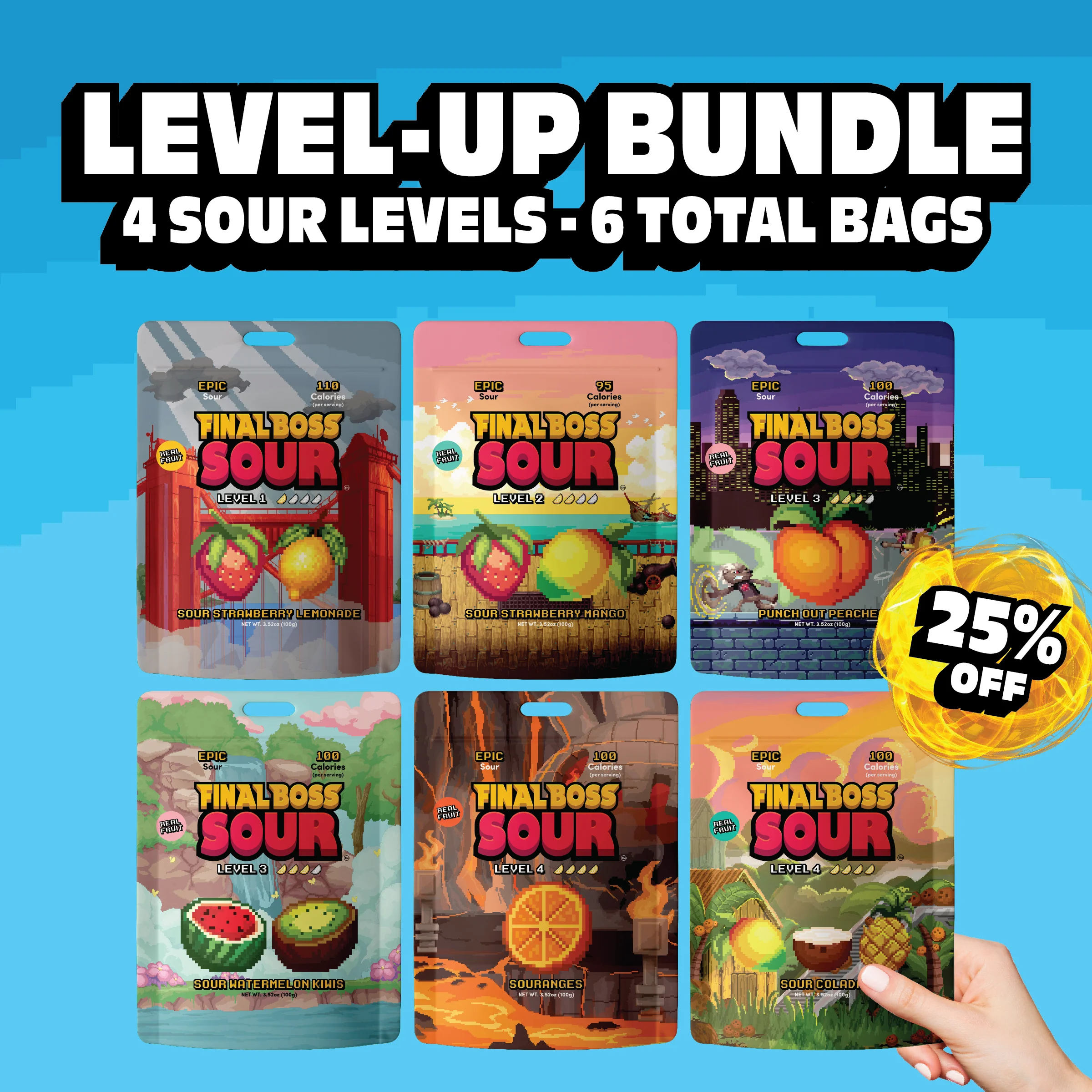 25% Off Level-Up Bubble Bundle (6-Pack)