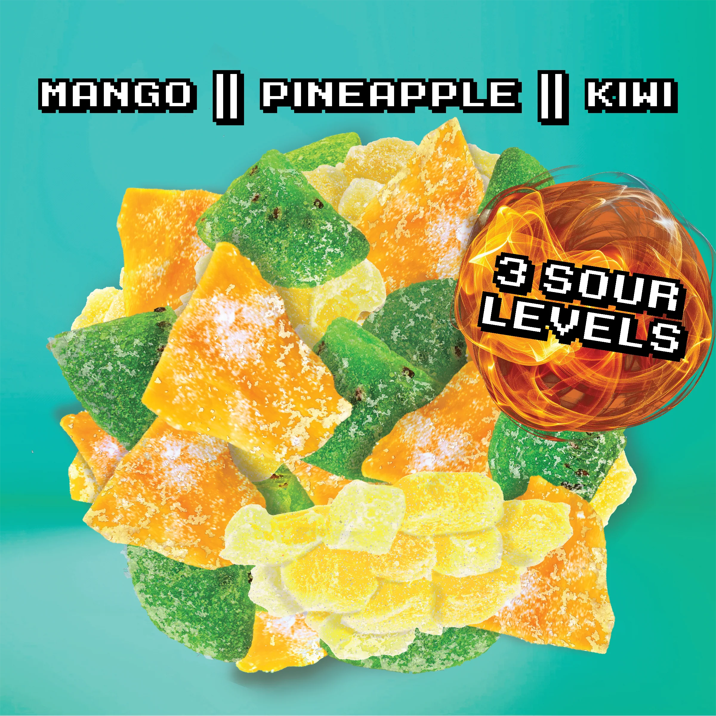 Final Boss VIP Sampler Pack - Sour Candy - 18 Pouches of Sour Strawberries, Blueberries, Mango, Kiwi, Pineapple, and Cranberries - 3 Level Sour Challenge - Image 7