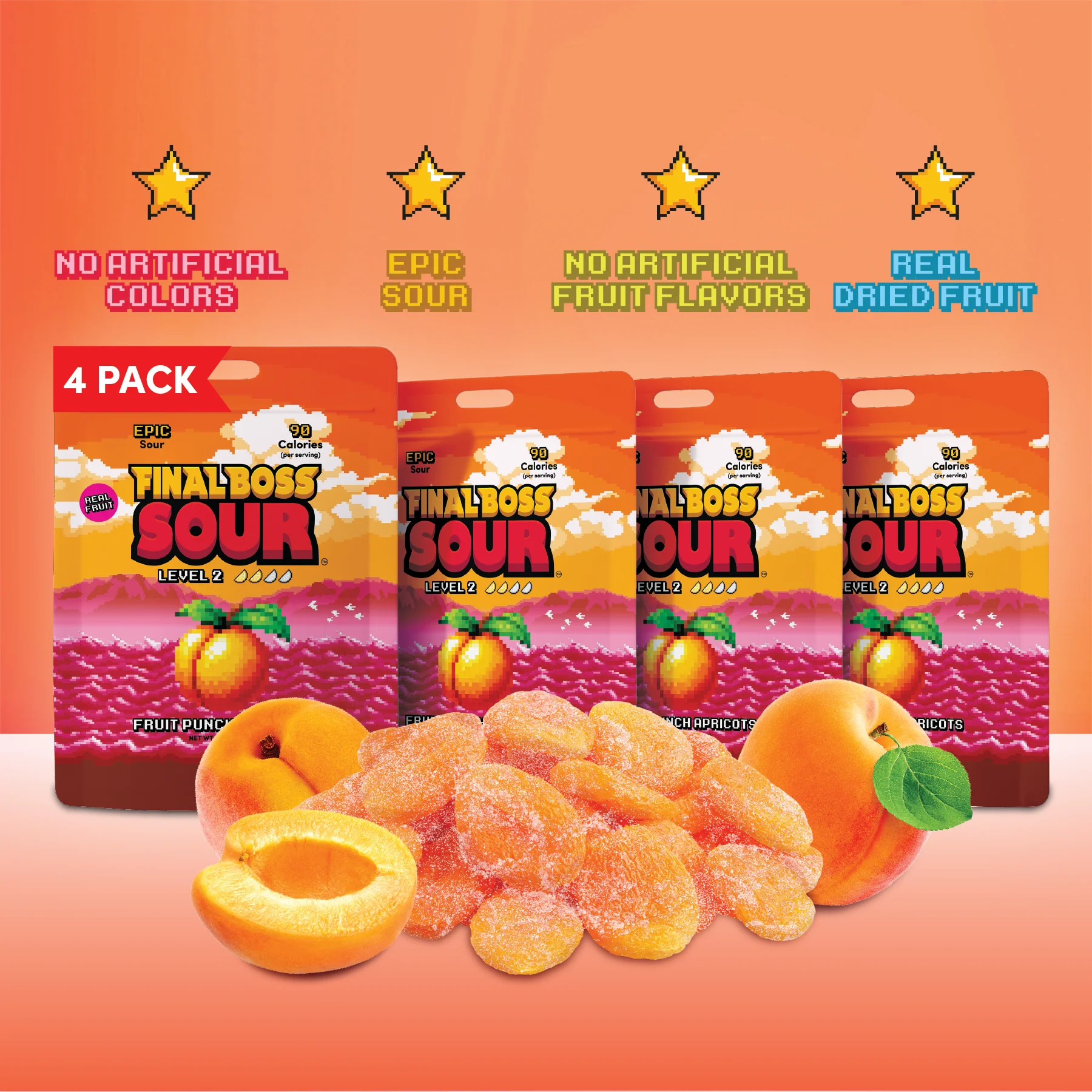 Level 2 Fruit Punch Apricots (4 Pack) - Image 4