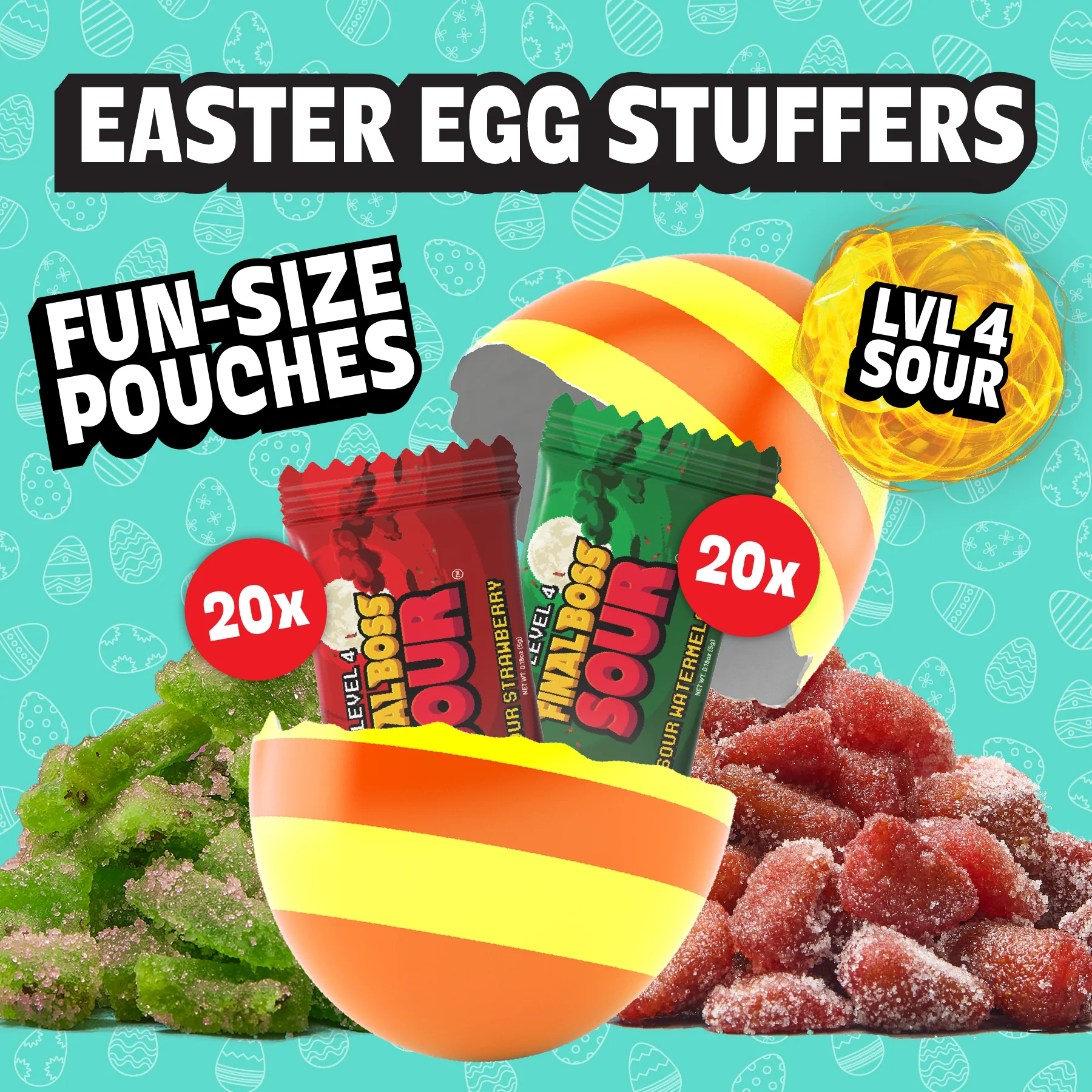 Level 4 Easter Basket Fun Size Candy (40 or 80 Pack) - Image 3