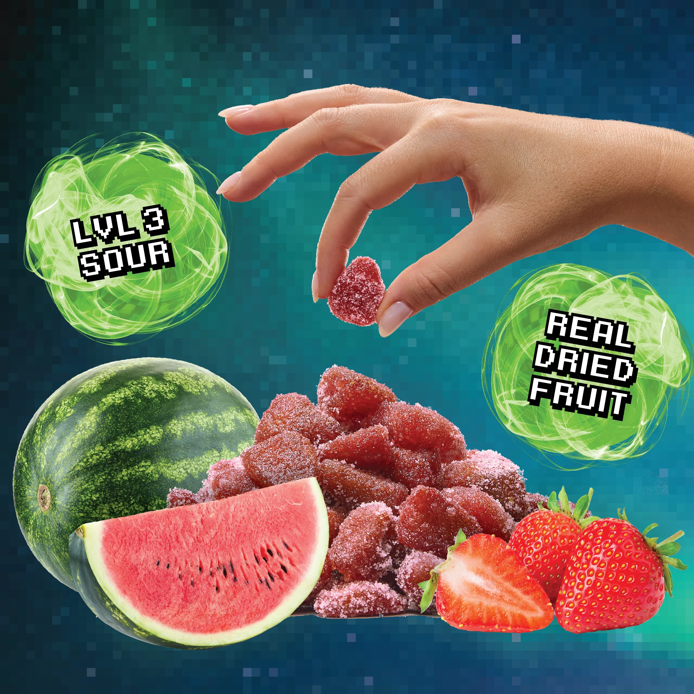 Sour Watermelon Strawberries (Level 3) (4-Pack) - Image 2