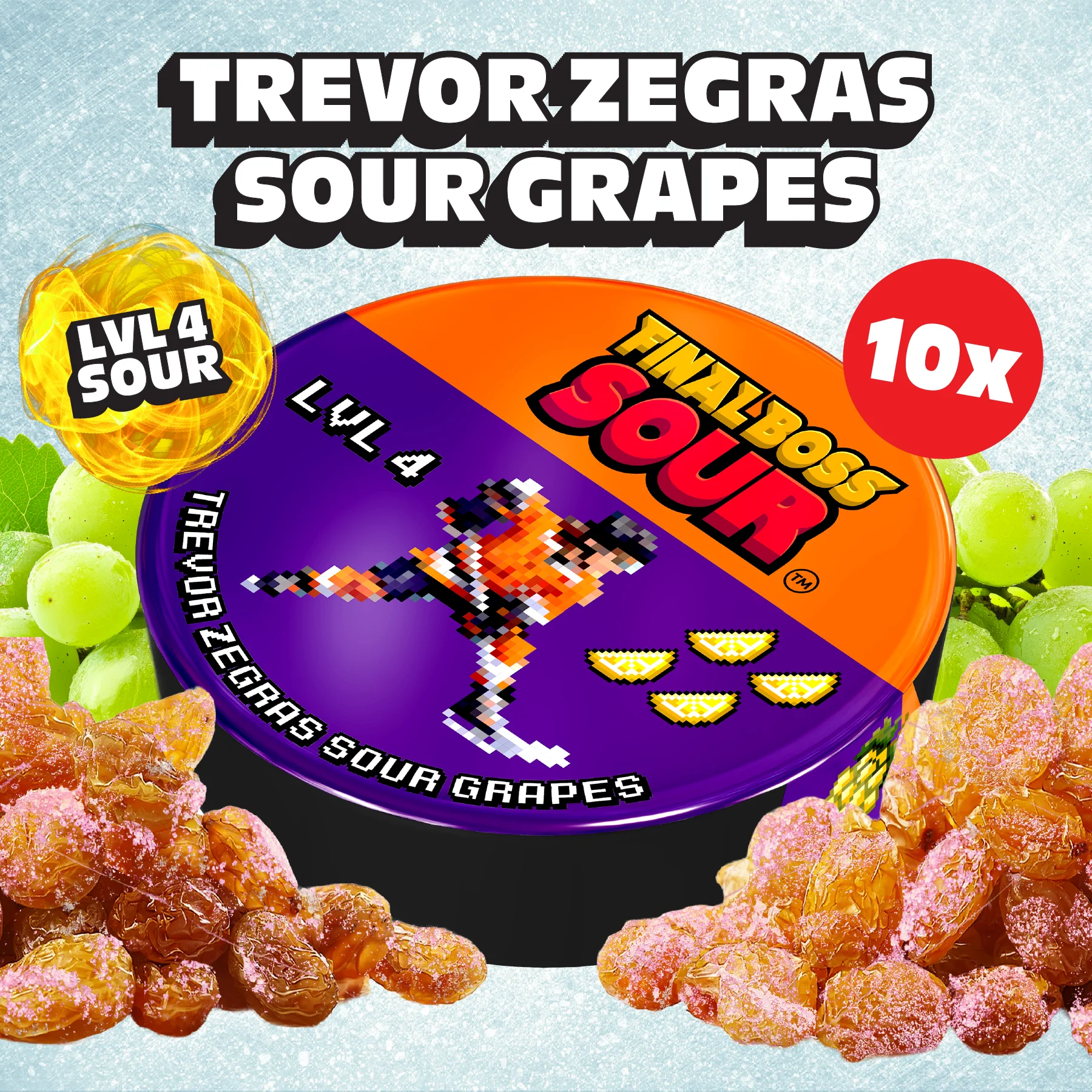Trevor Zegras x FBS: Level 4 Sour Grapes (10 Pack) - Image 2